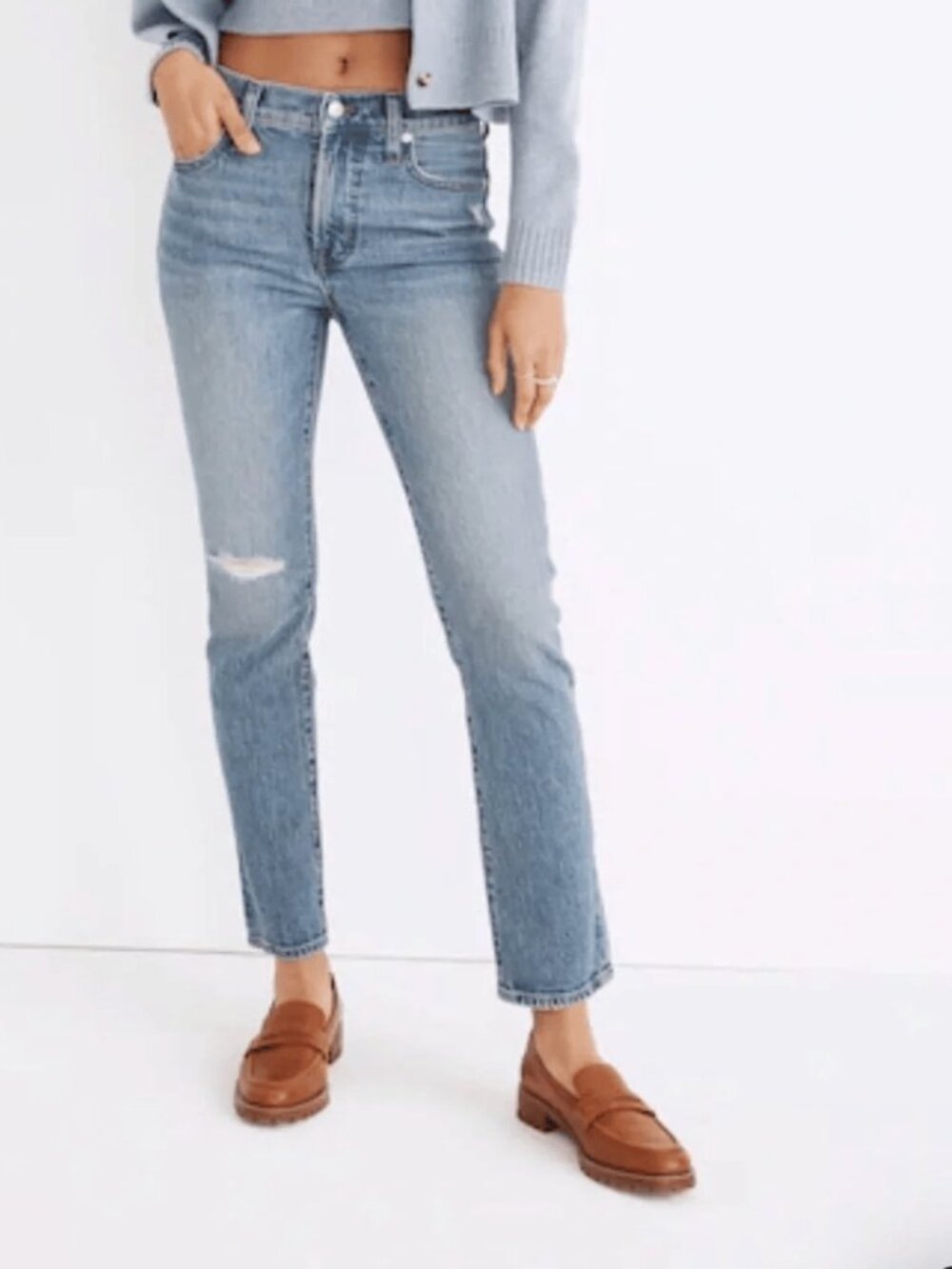 NWT Madewell Midrise Perfect Vintage Jeans Ainsdale Wash 26